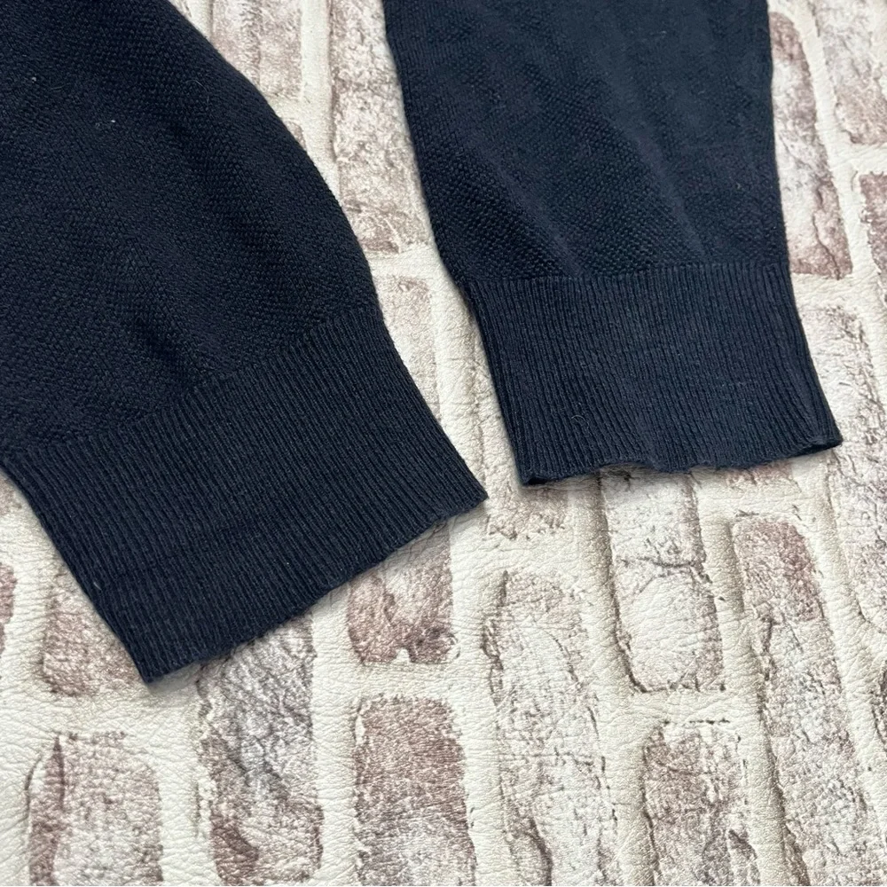 J. Crew Cashmere Cotton Sweater Crew Neck Preppy Business Casual Navy Blue Men L